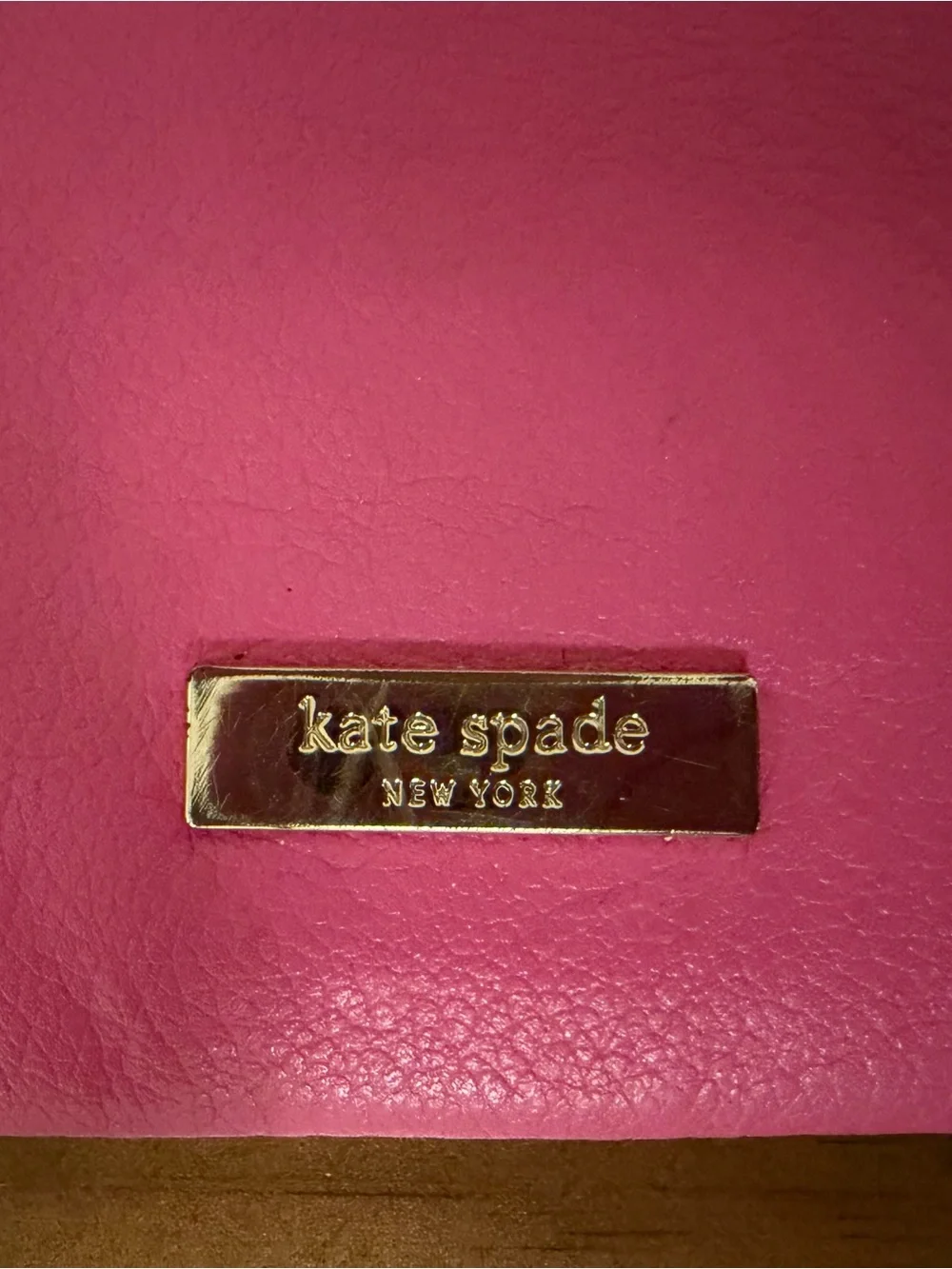 Kate Spade Hot Pink Leather Y2K Crossbody with Bow